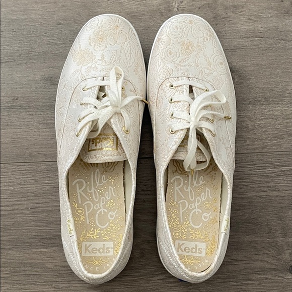 Keds x Papel Rifle Champion Jacquard Colette women’s sneakers size 9.5 - Picture 2 of 11